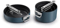 Joseph joseph space 5-piece non-stick pan set with folding handles, lids and lid stand