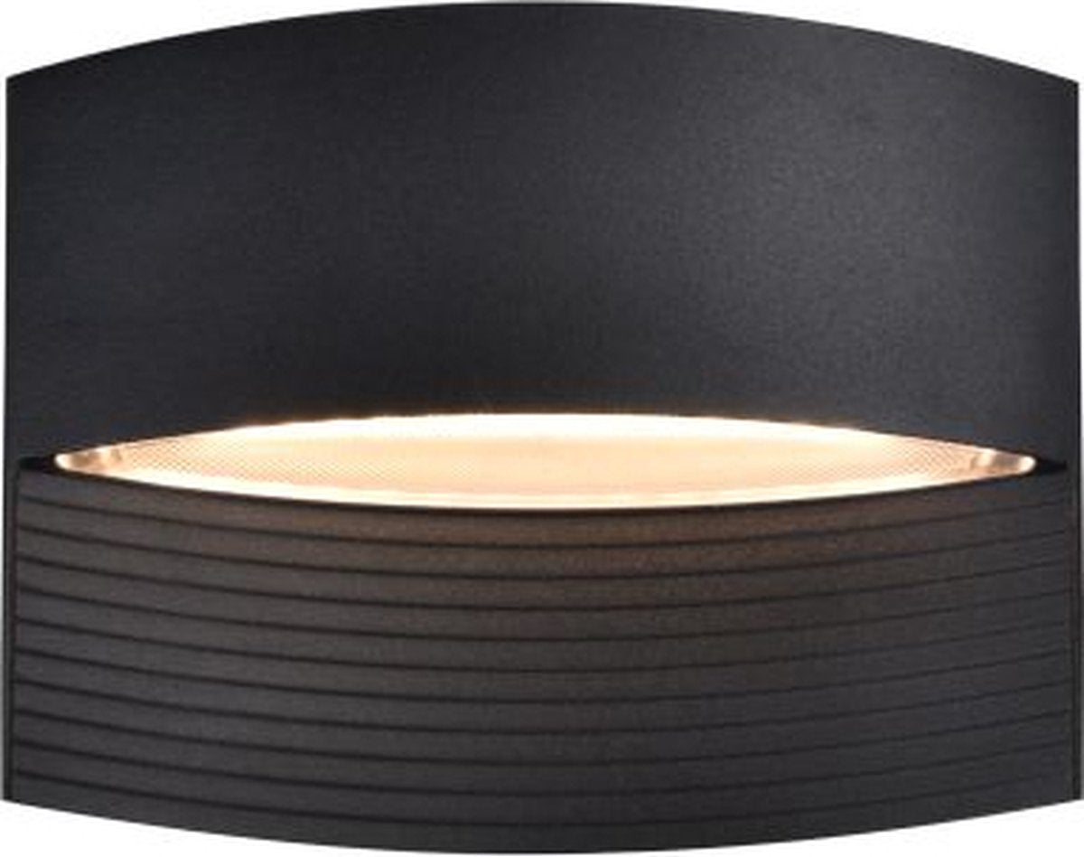 Lutec lotus - LED wall lamp for outdoor - up down - premium aluminum - 580lm - 3000k warm white light - IP54 extra weather resistant - matte black