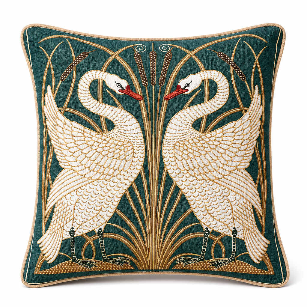 Swan - Cushion Cover Art 45cm*45cm