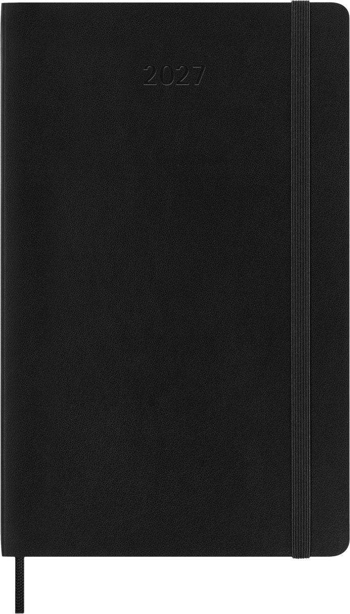 Moleskine 12 month diary - 2027 - monthly - large - soft cover - black