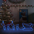 Vidaxl Outdoor Christmas Decoration Reindeer and Sleigh 576 LEDs