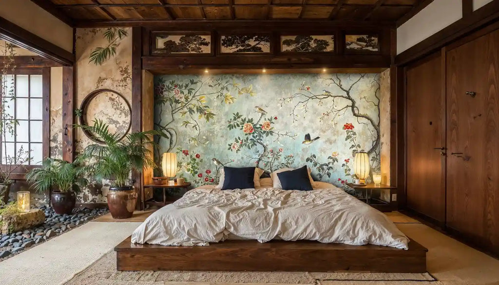 Birds and Botanicals Garden Wall Mural