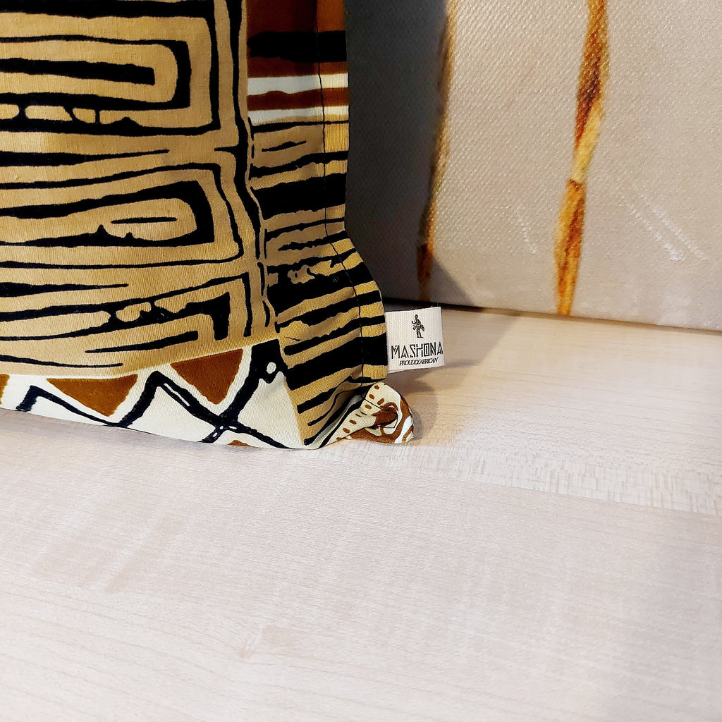 Set of 2 | 4 Cushion Covers | 40x40cm | 100% Cotton Wax Ankara Fabric