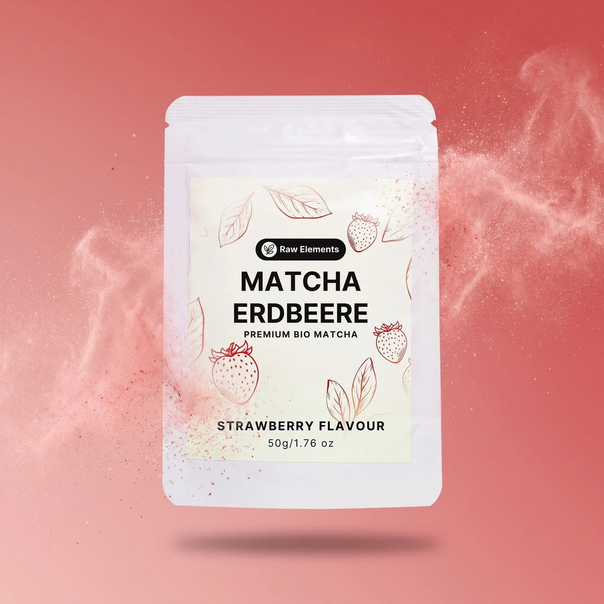 Erdbeer Matcha Pulver